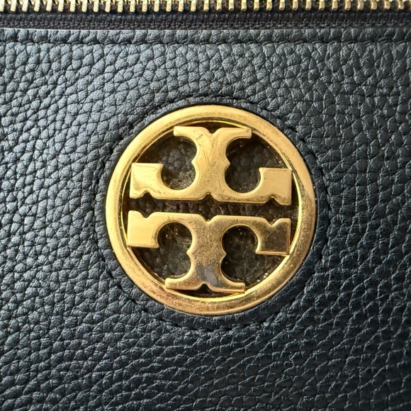 Tory Burch Carson Top Zip black Leather Crossbody - Picture 4 of 6